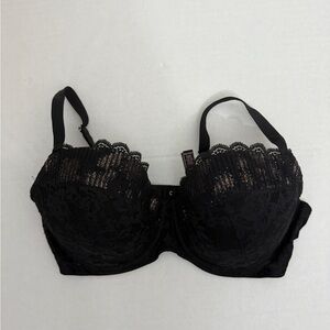 Victoria's Secret Black Lace Bra with Adjustable Straps
